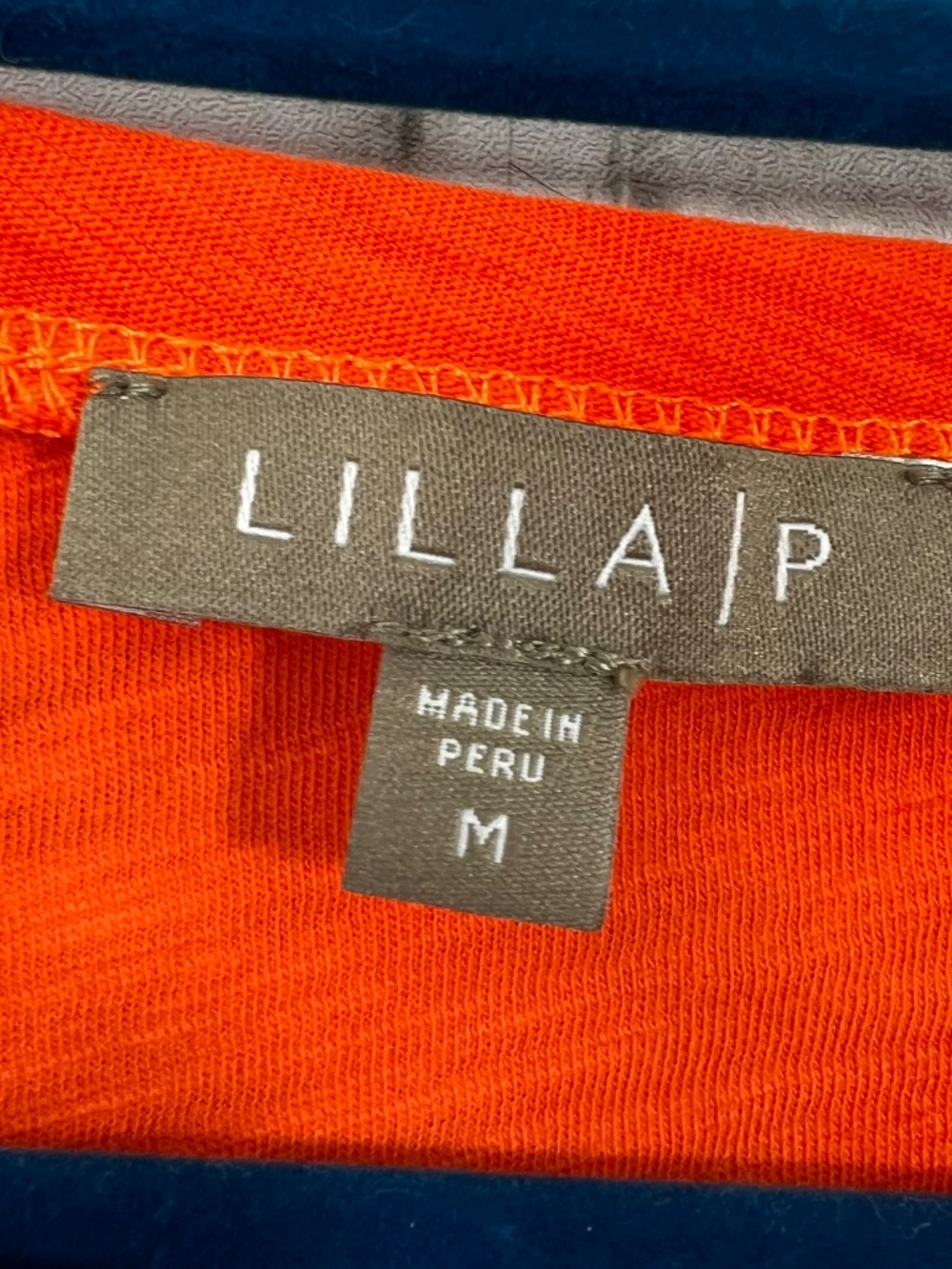 🧡|•LILLA P•| Orange Short Sleeve Top Size Medium - Picture 3 of 6